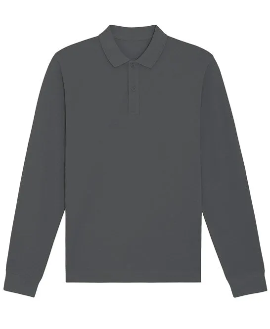 Organic Colours Long Sleeve Polo: Unisex