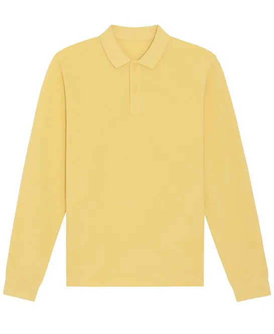 Organic Colours Long Sleeve Polo: Unisex