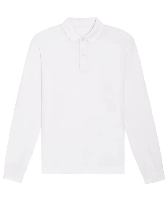 Organic Colours Long Sleeve Polo: Unisex