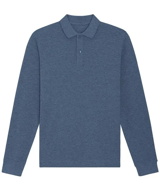 Organic Colours Long Sleeve Polo: Unisex
