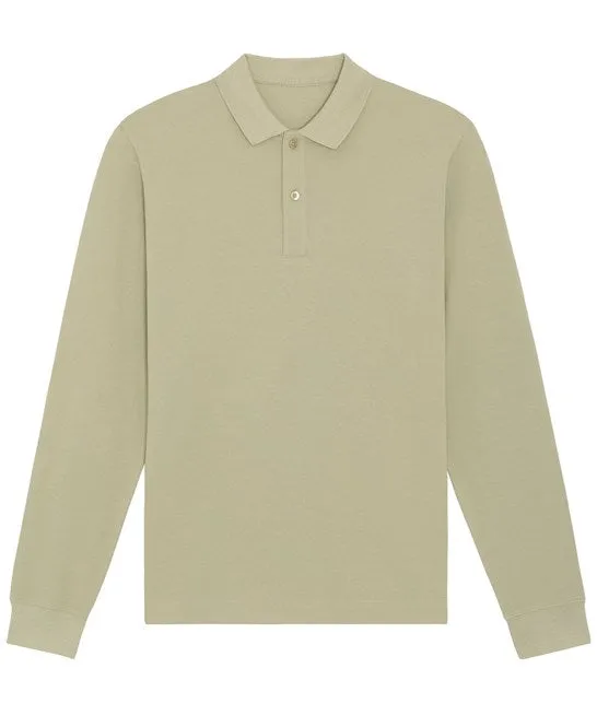 Organic Colours Long Sleeve Polo: Unisex