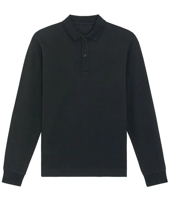 Organic Colours Long Sleeve Polo: Unisex