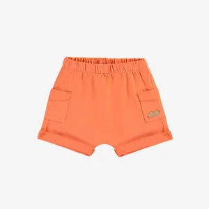 Organic Cotton Orange Shorts with Pockets