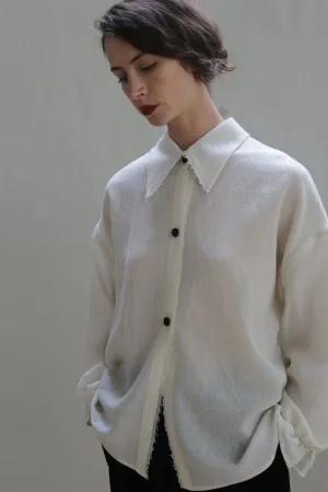 Painter's Shirt - Japanese Wool Gauze | Undyed