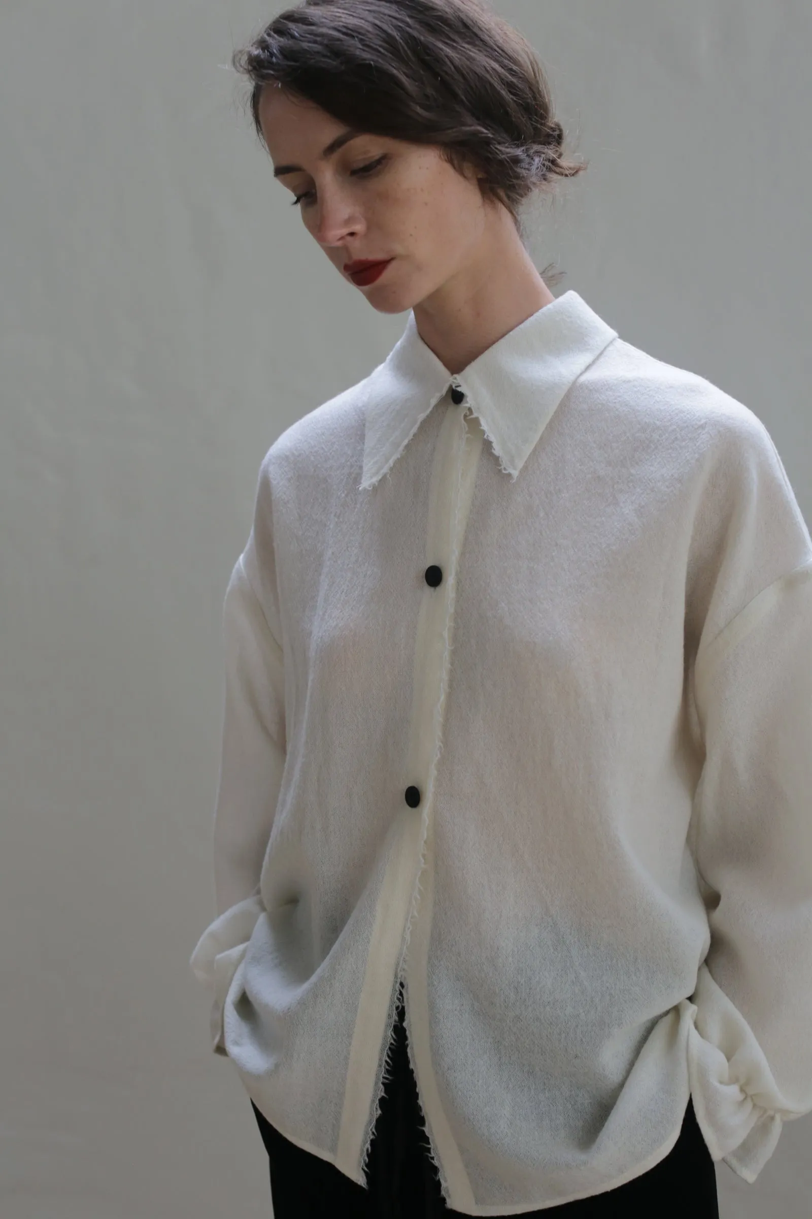 Painter's Shirt - Japanese Wool Gauze | Undyed