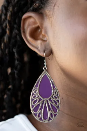 Paparazzi Loud and Proud Earrings Purple