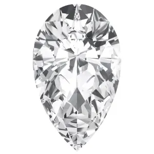 Pear FAB Lab-Grown White Sapphire Gems