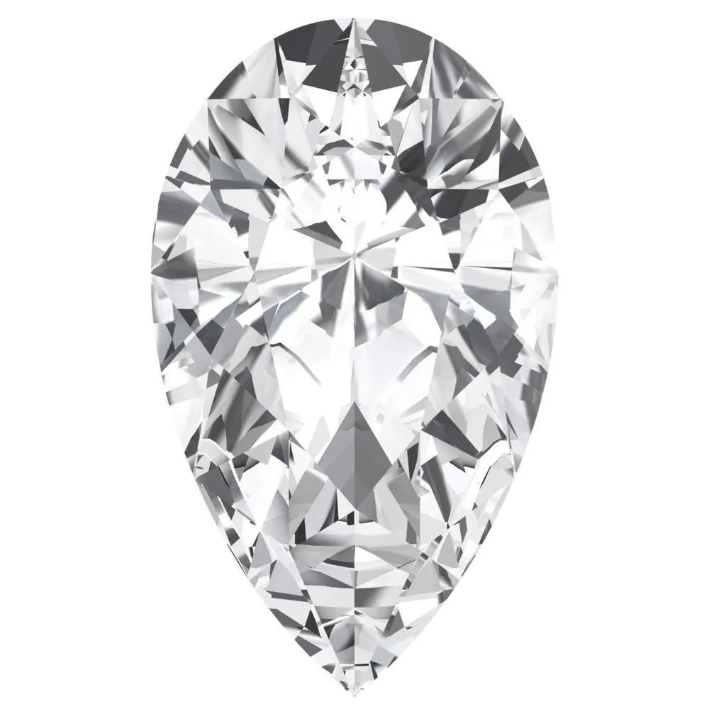 Pear FAB Lab-Grown White Sapphire Gems