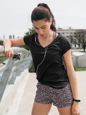Pink Leopard Shorts
