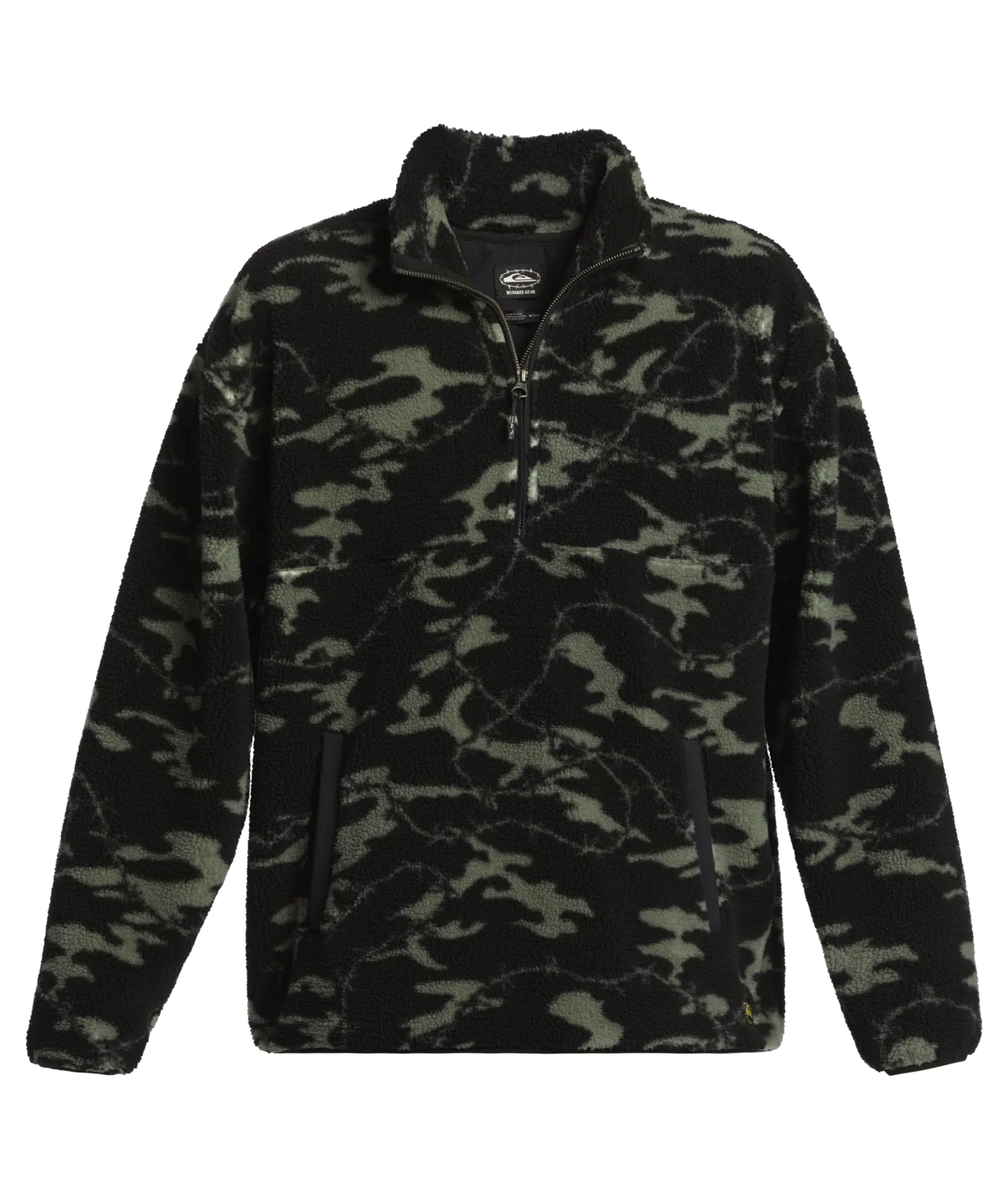 Quiksilver Mikey Zip Sherpa - Black Mongrel