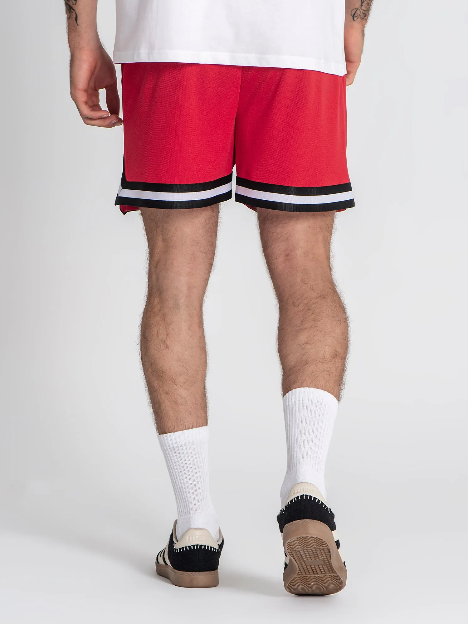 Red Rotate Shorts