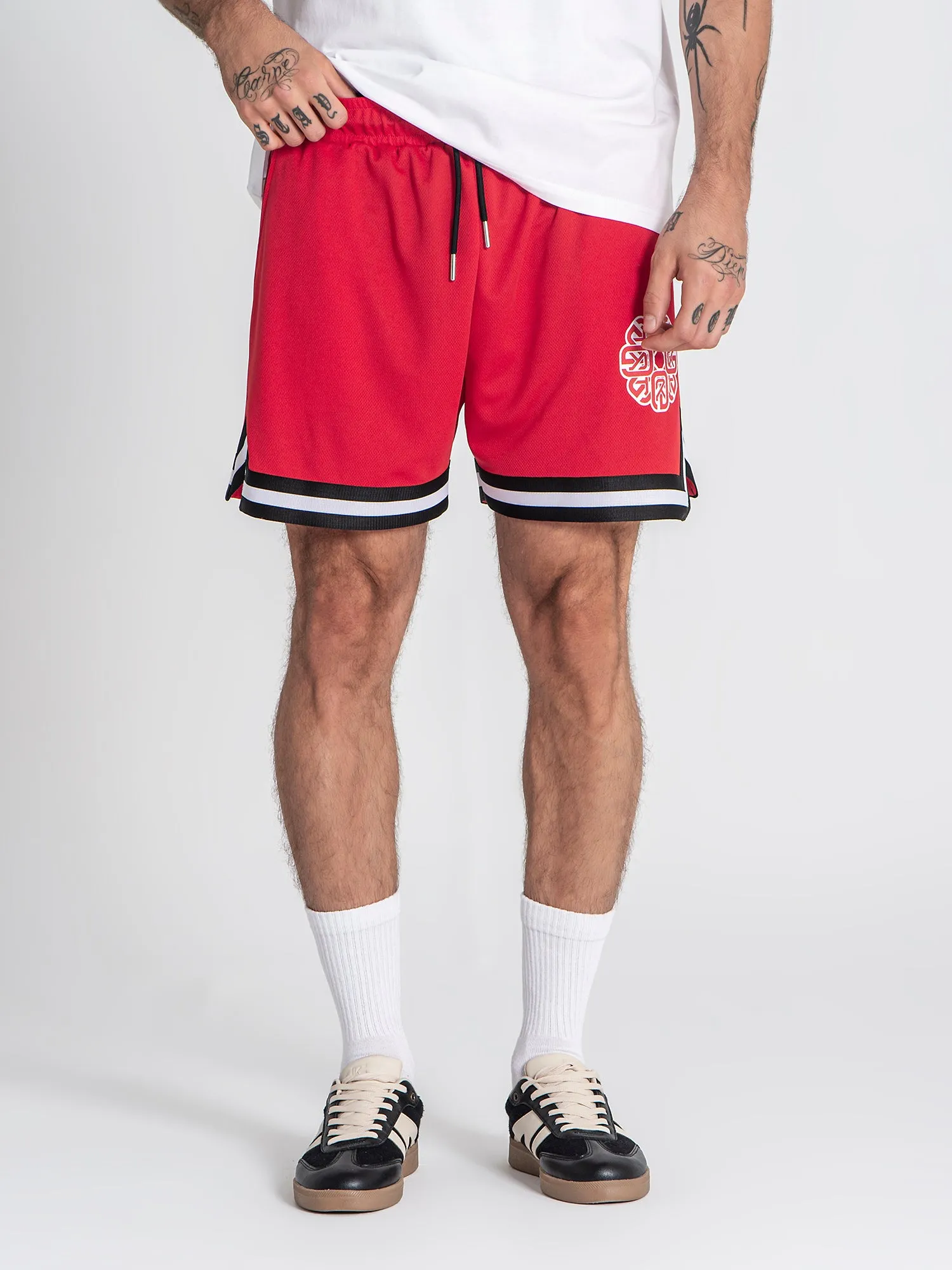 Red Rotate Shorts