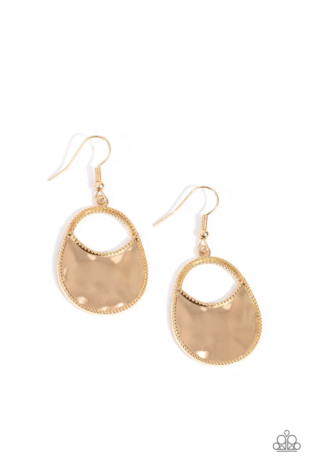 Rio Rancho Relic - Gold Earrings - Paparazzi Accessories