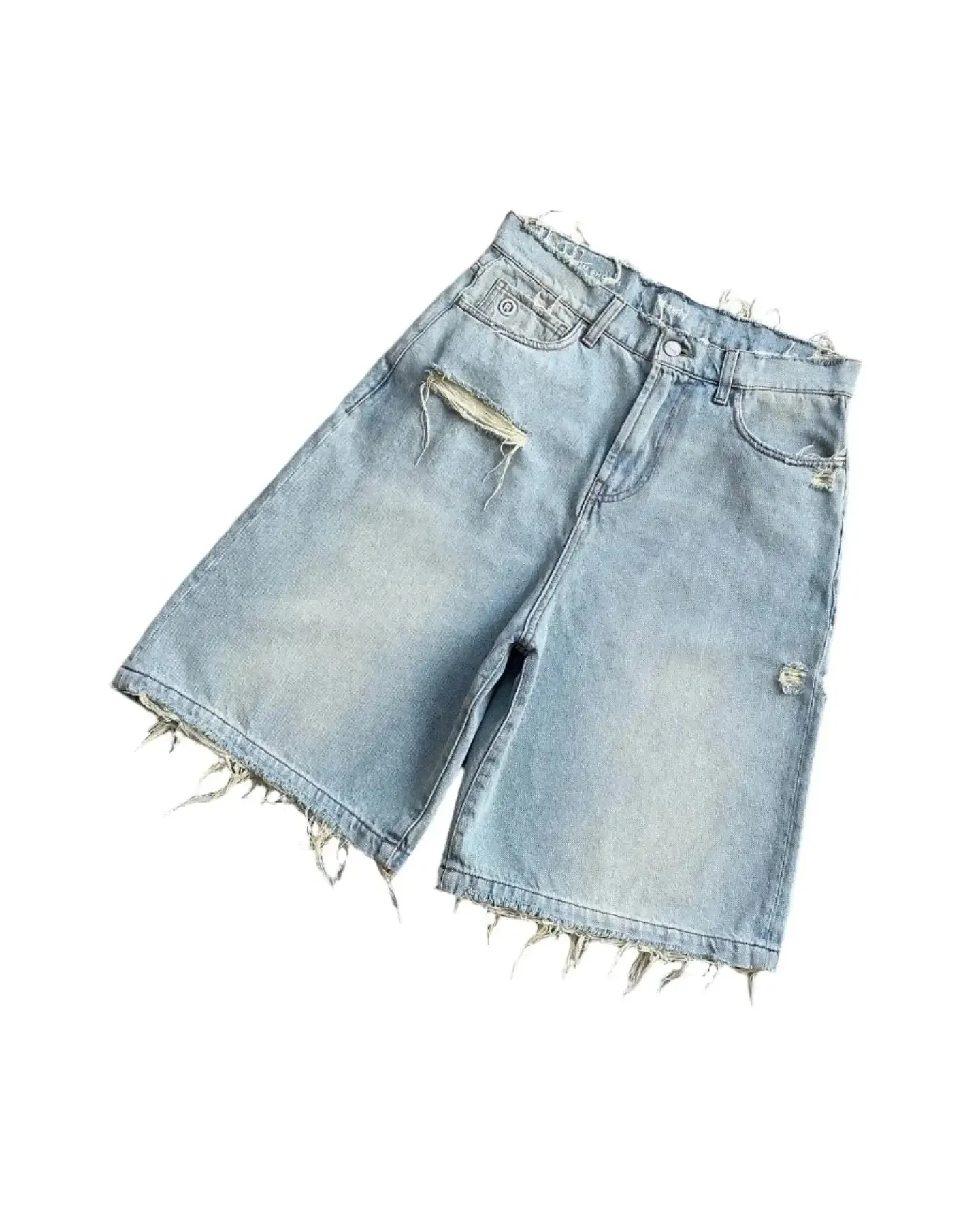Ripped Jean Shorts