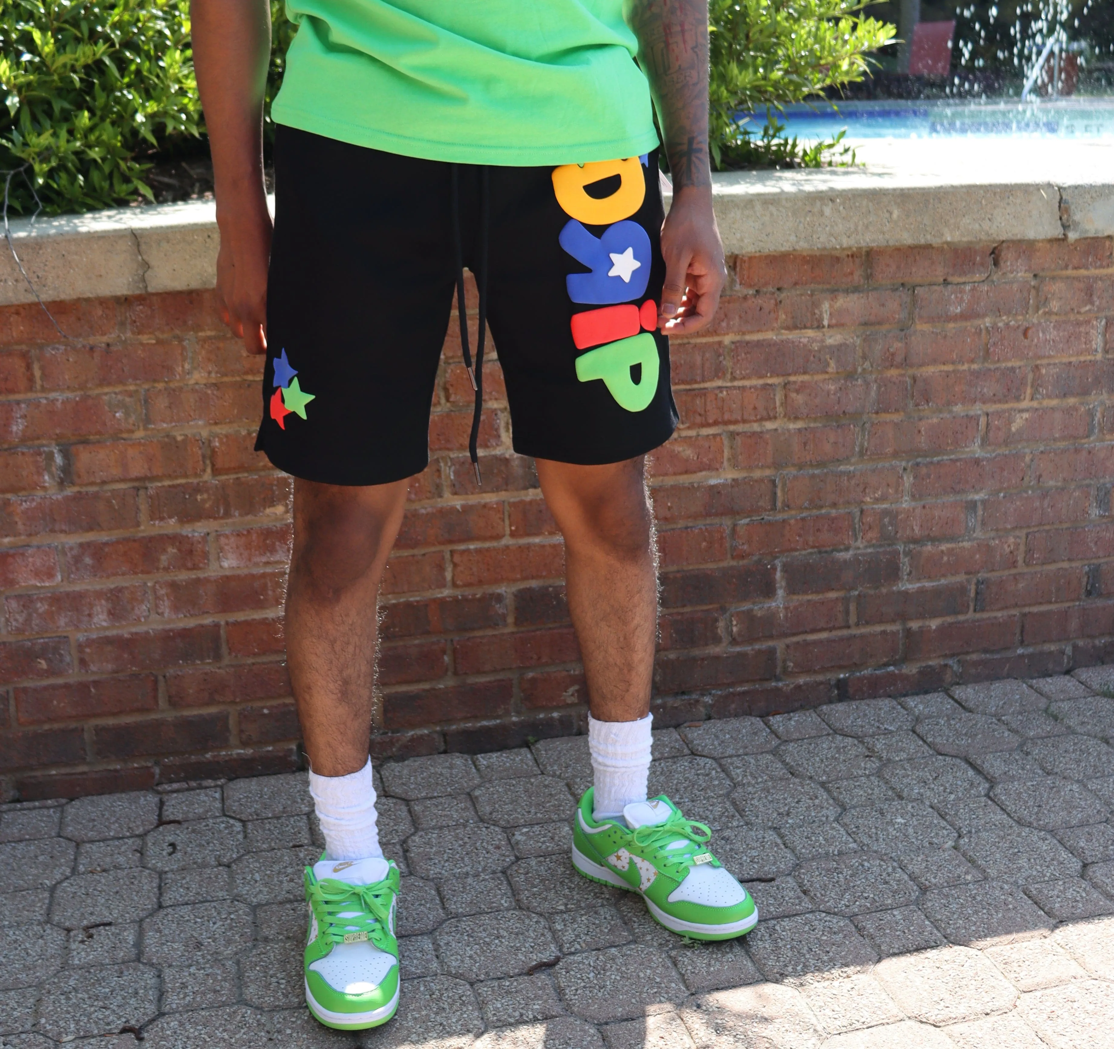 RISKY REWARDS DRIP COTTON SHORTS