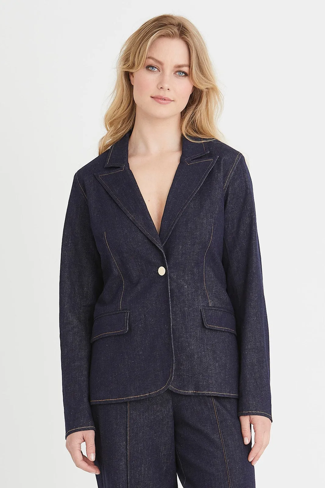 Rue de Femme Kasumi denim blazer