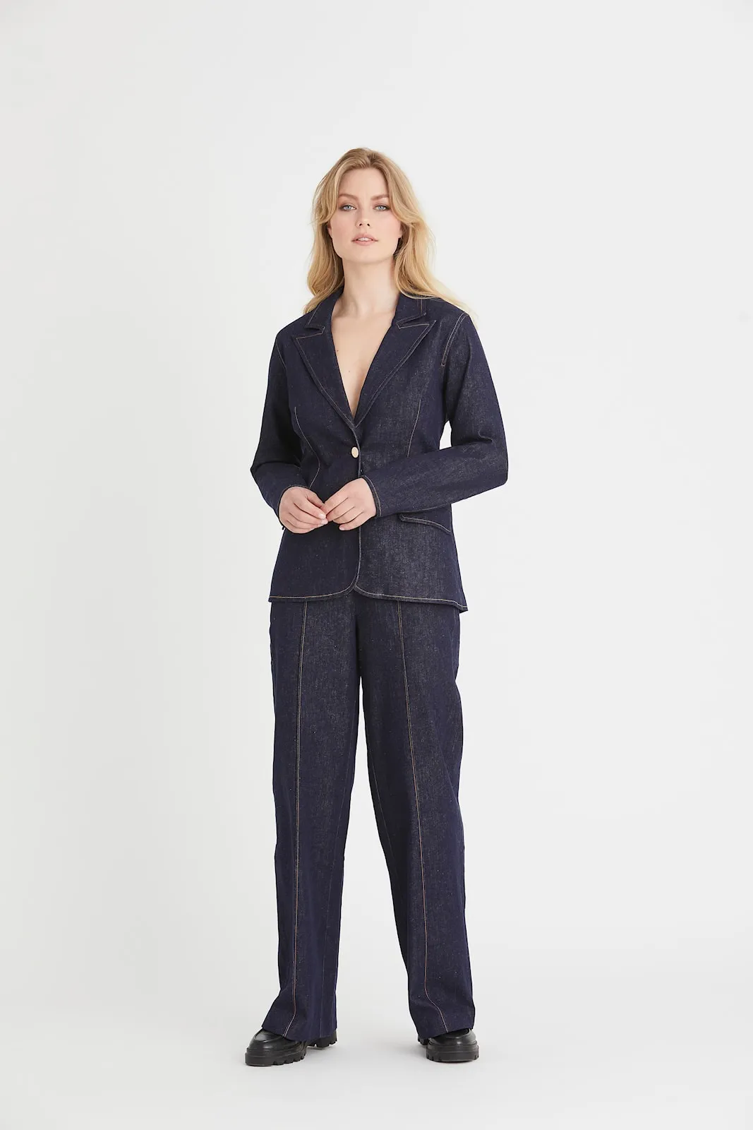 Rue de Femme Kasumi denim blazer