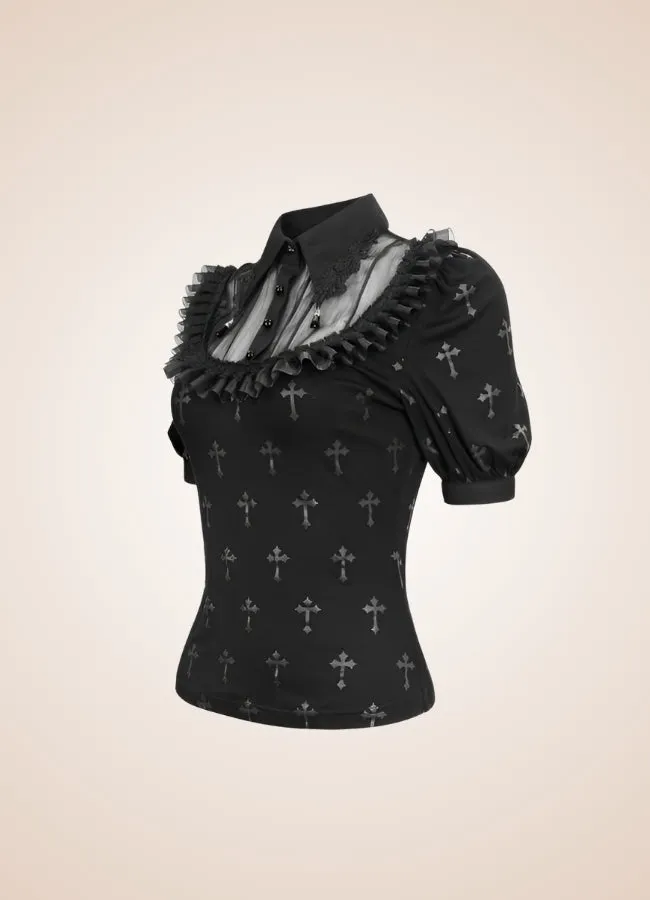 Ruffled Gothic Steampunk Shirt