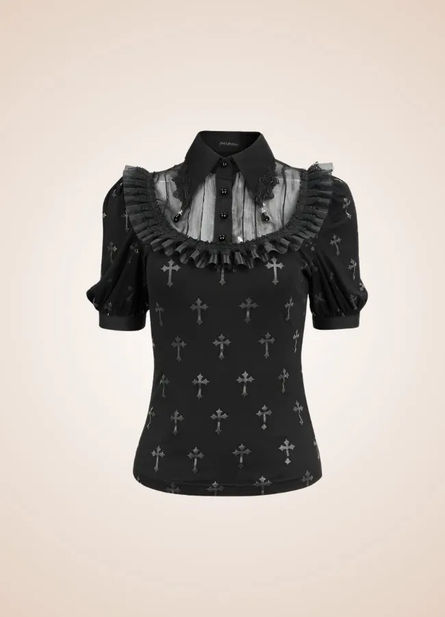 Ruffled Gothic Steampunk Shirt