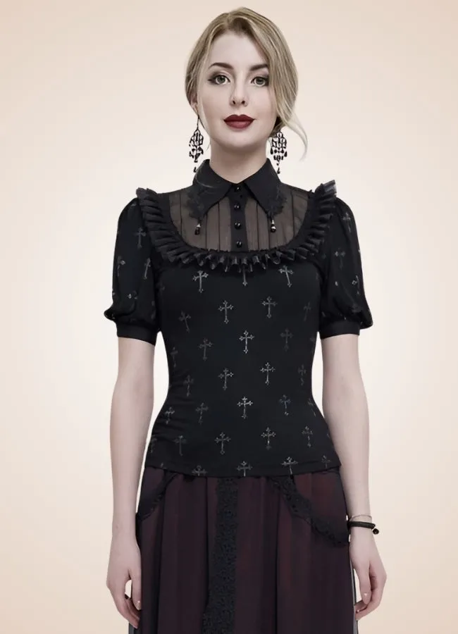 Ruffled Gothic Steampunk Shirt