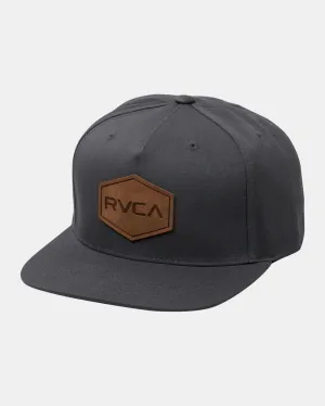 RVCA Mens Commonwealth DLX Snapback Hat - Charcoal