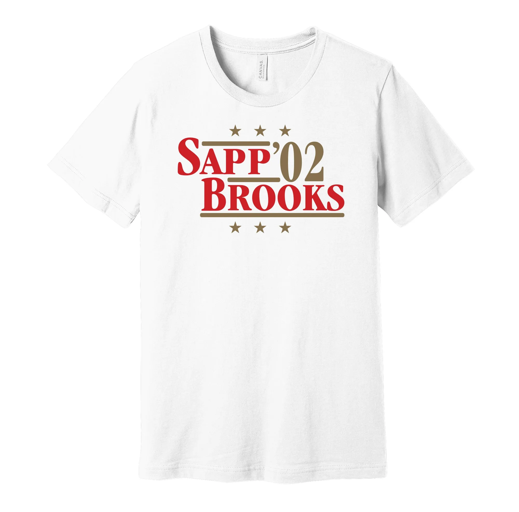 Sapp & Brooks '02 - Tampa Bay Football Legends Political Campaign Parody T-Shirt - Hyper Than Hype Shirts