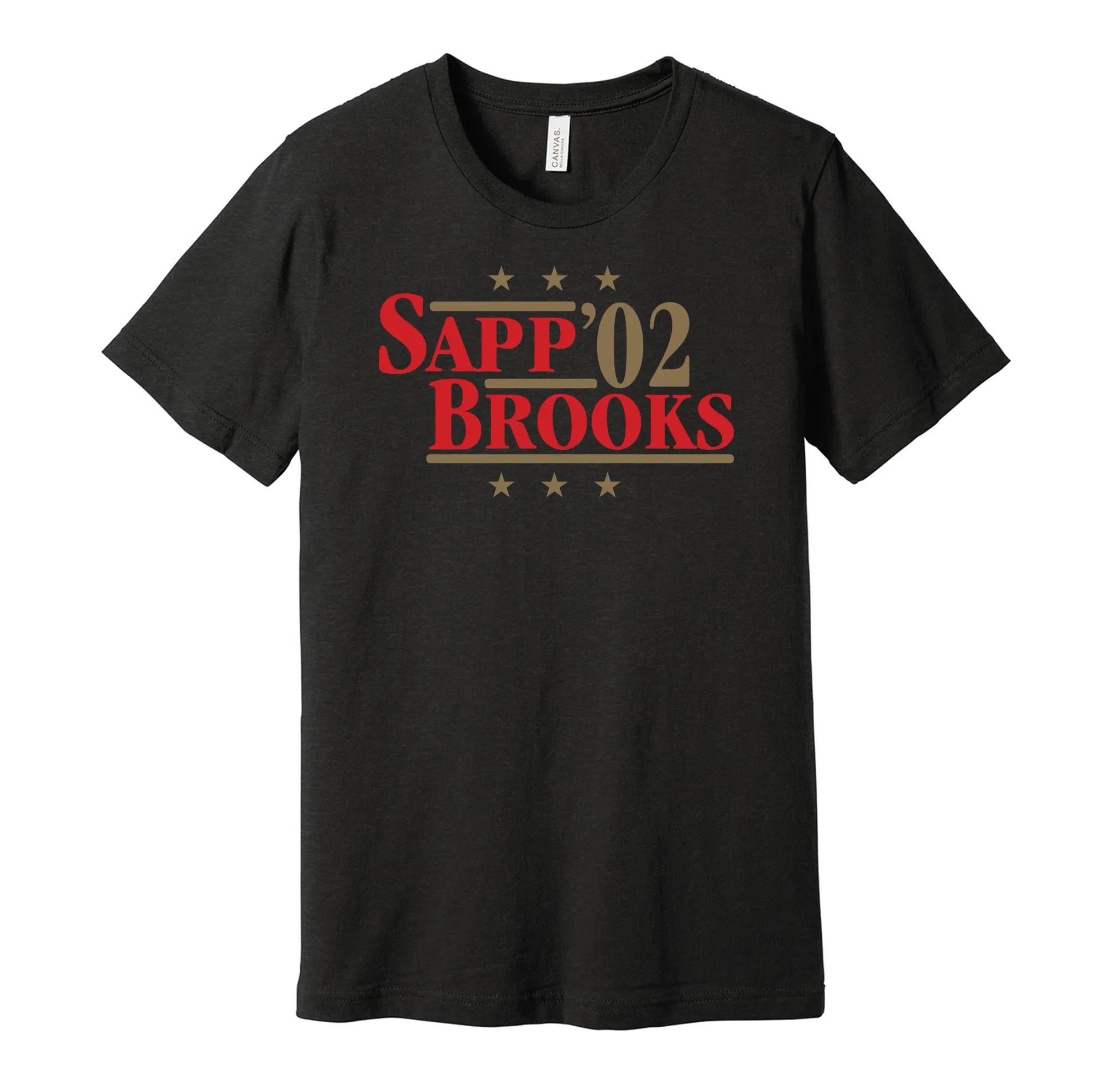 Sapp & Brooks '02 - Tampa Bay Football Legends Political Campaign Parody T-Shirt - Hyper Than Hype Shirts