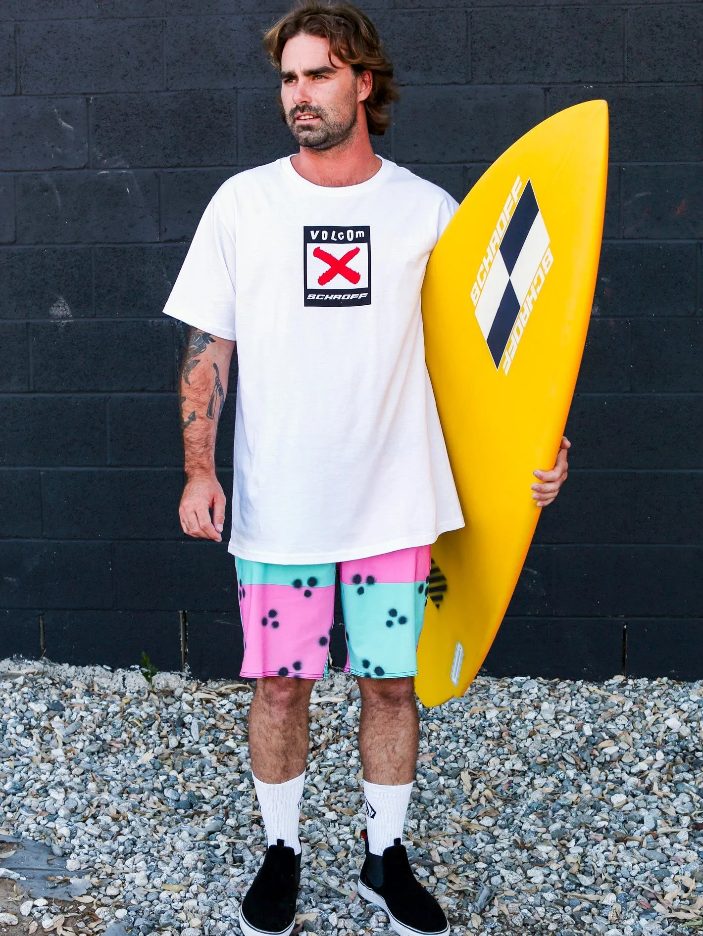 Schroff X Volcom Stoney 19" Boardshort - Dusty Aqua