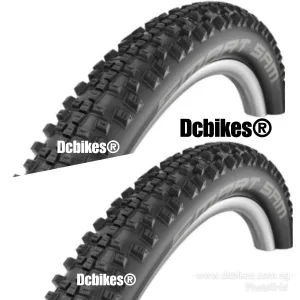 Schwalbe 26 X 2.25 Smart Sam Addix MTB Folding Tyres (2 Tires)