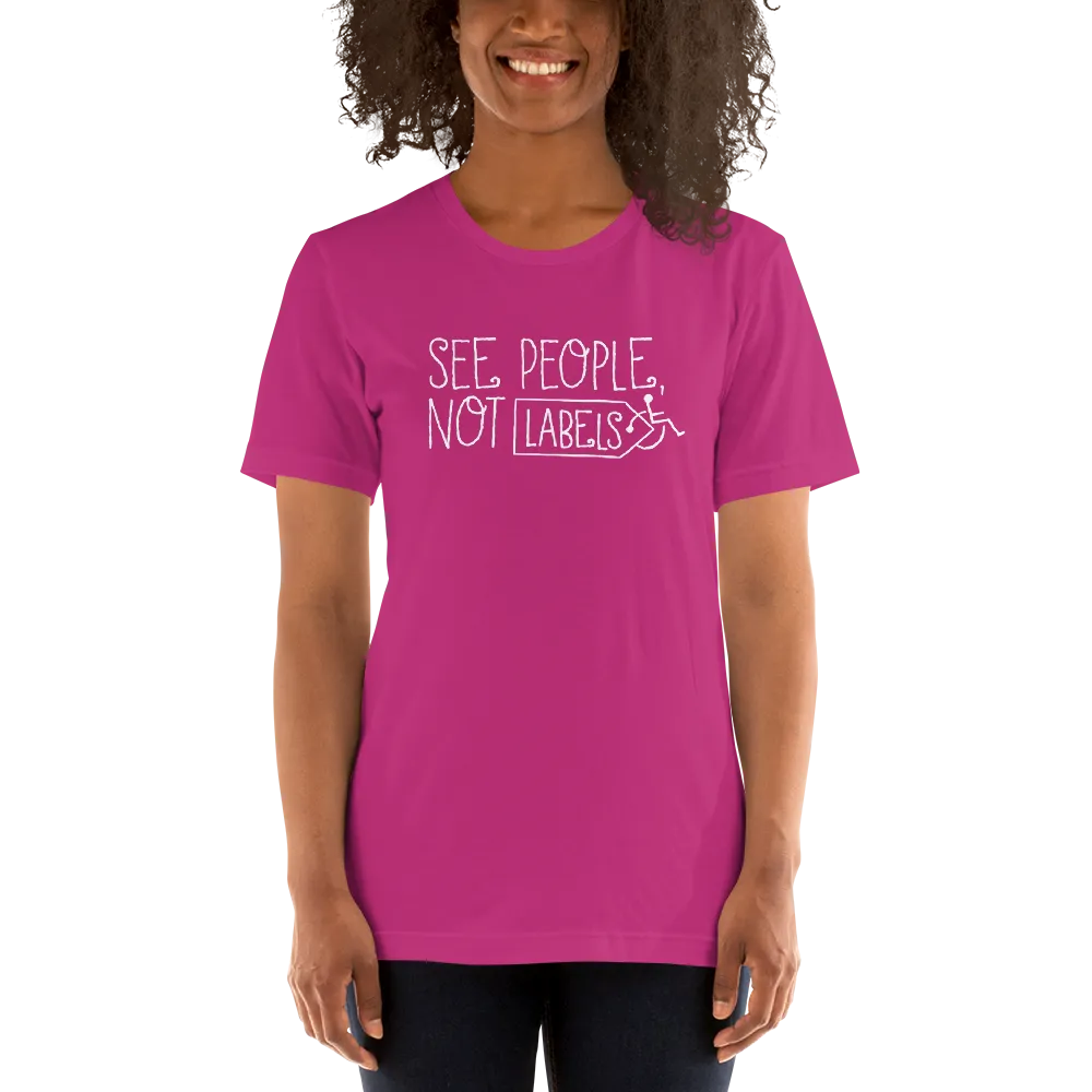 See People, Not Labels (Adult Unisex Dark Color Shirts)