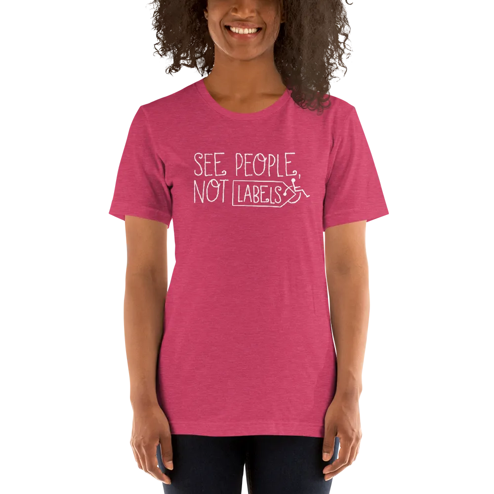 See People, Not Labels (Adult Unisex Dark Color Shirts)