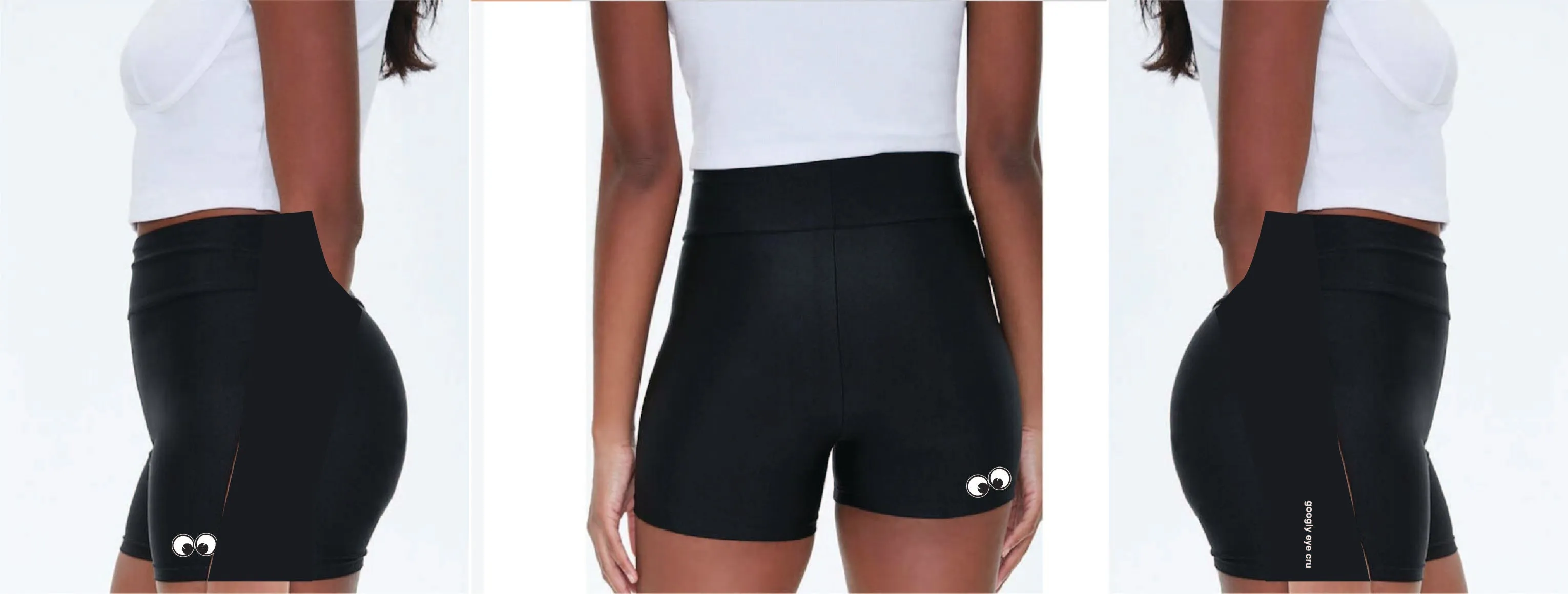 SHORTS: Googly Biker Shorts