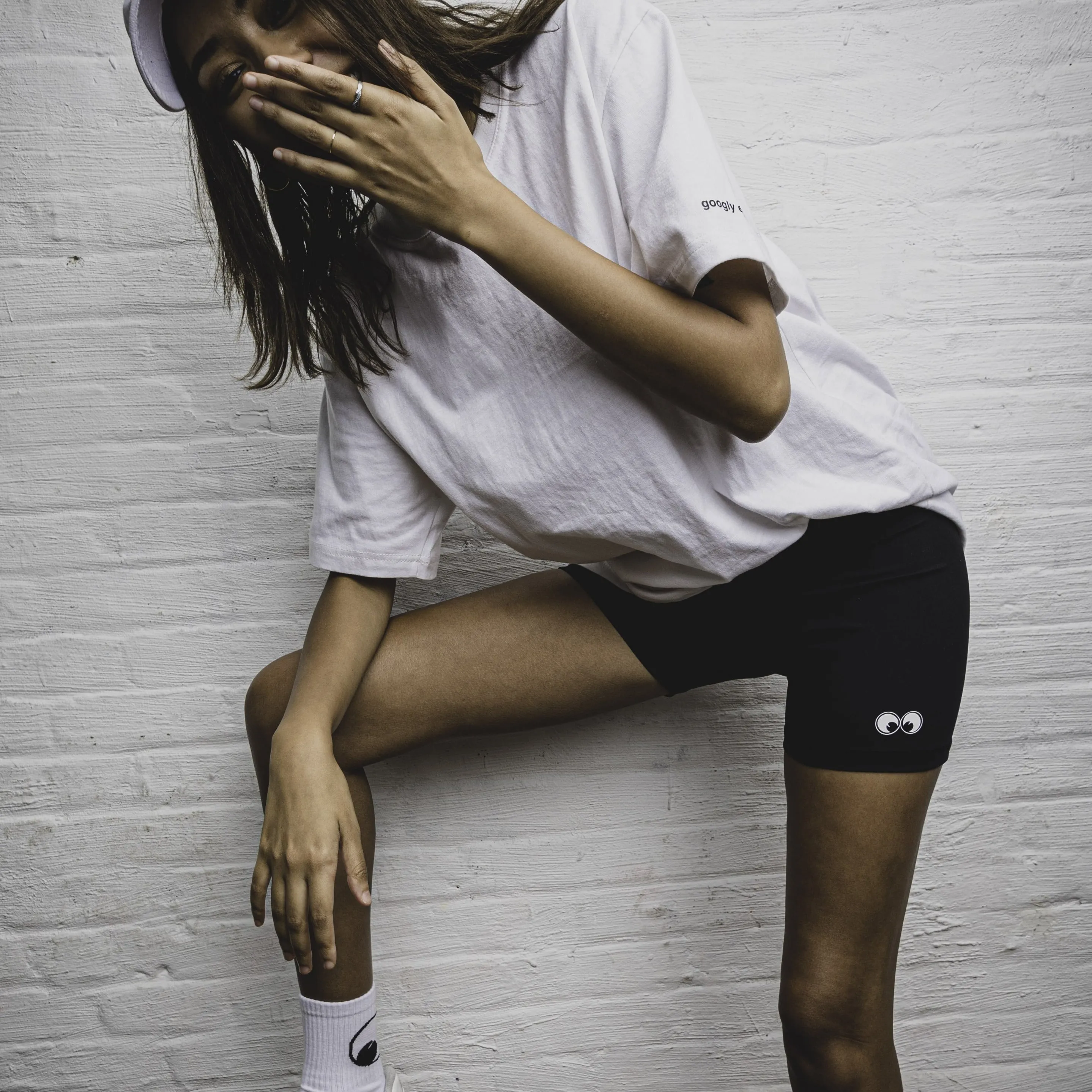 SHORTS: Googly Biker Shorts
