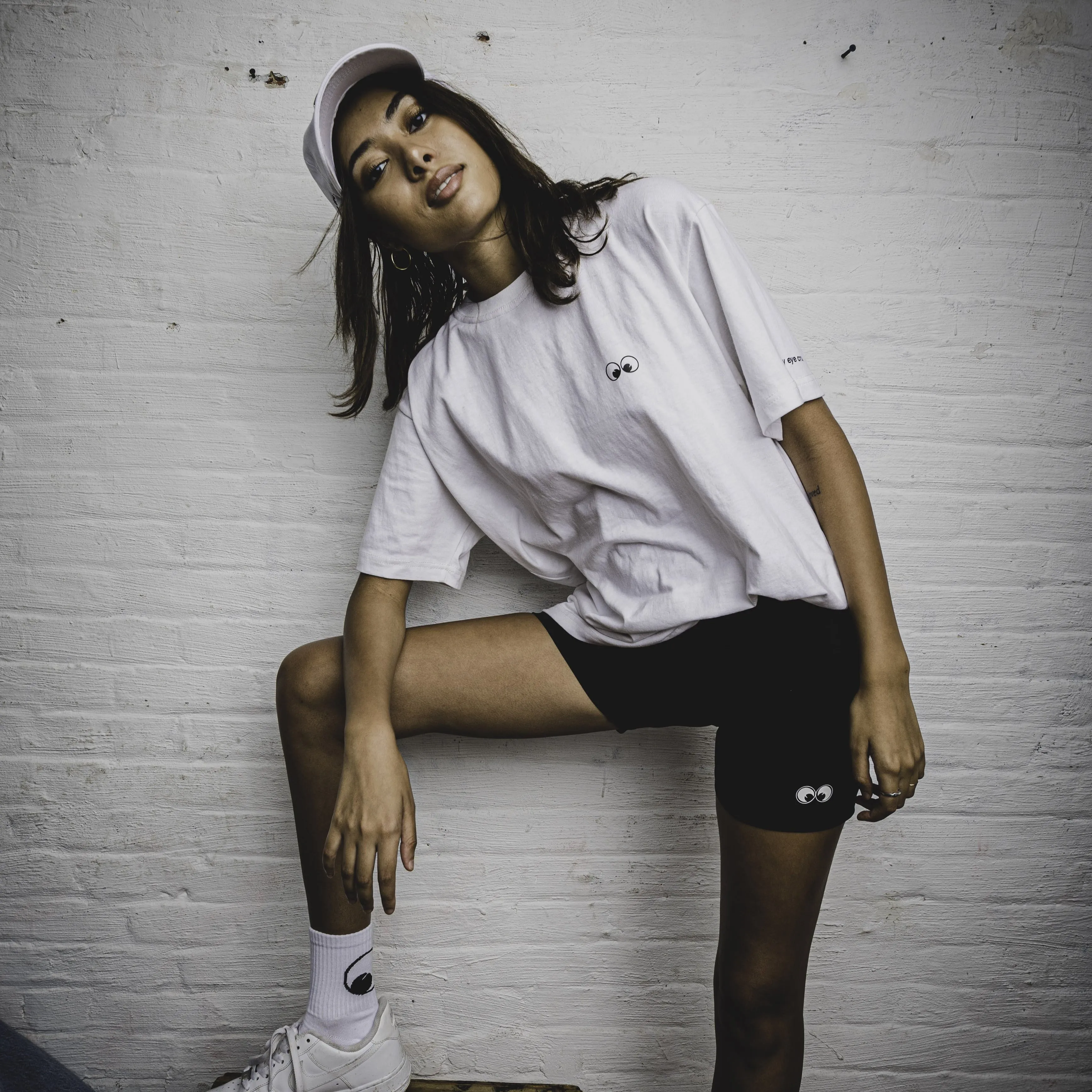 SHORTS: Googly Biker Shorts