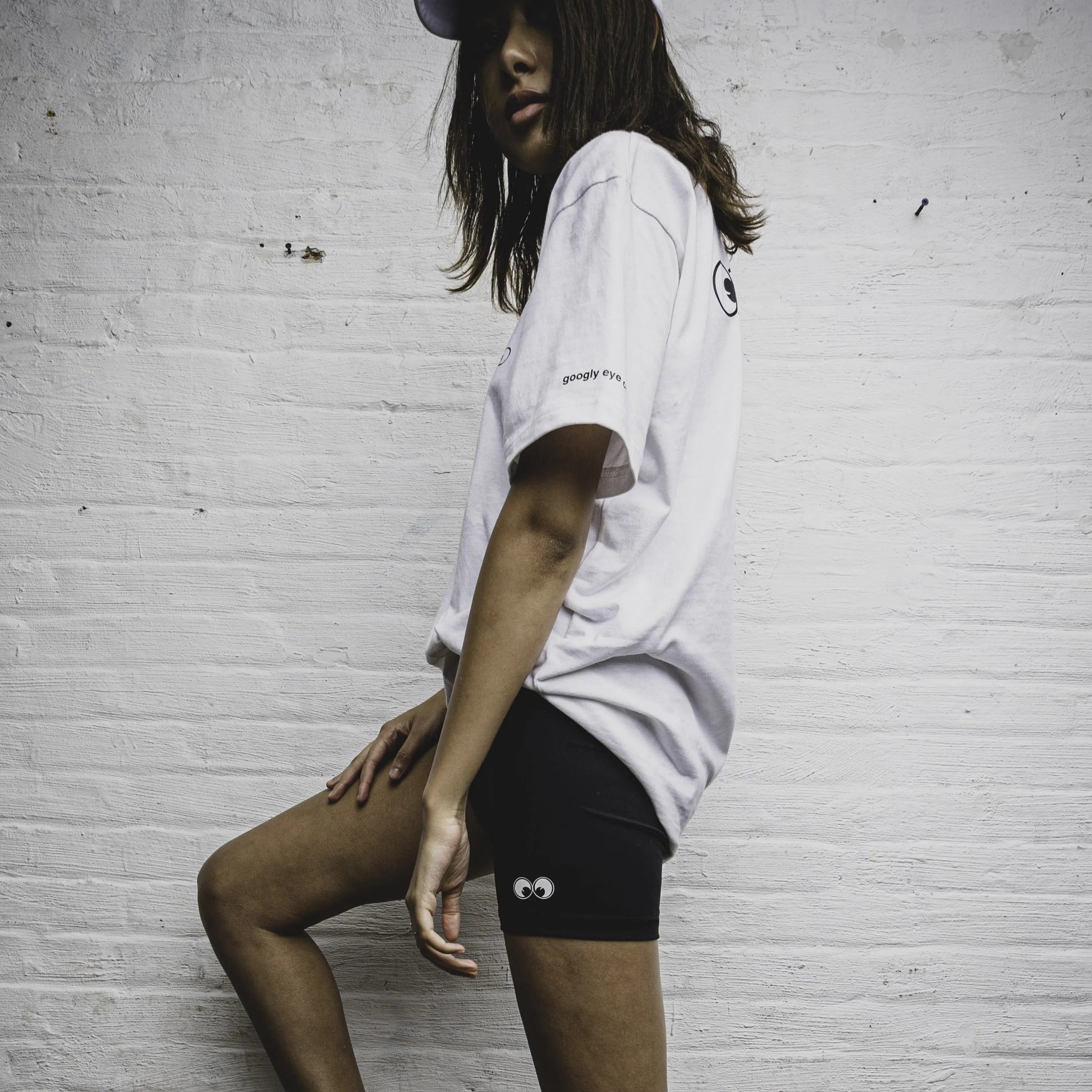 SHORTS: Googly Biker Shorts