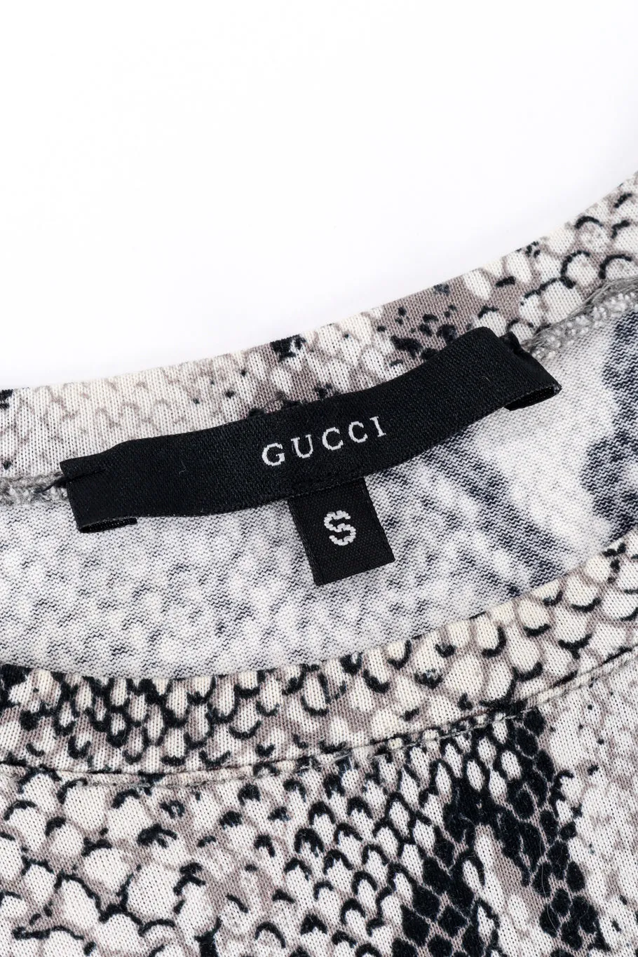 Snake Print Crop Tee