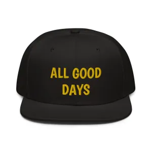 Snapback Hat "1052-0031 All Good Days (Yellow Logo)"