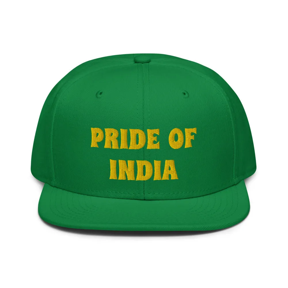 Snapback Hat "1054-0021 India (Yellow Logo)"