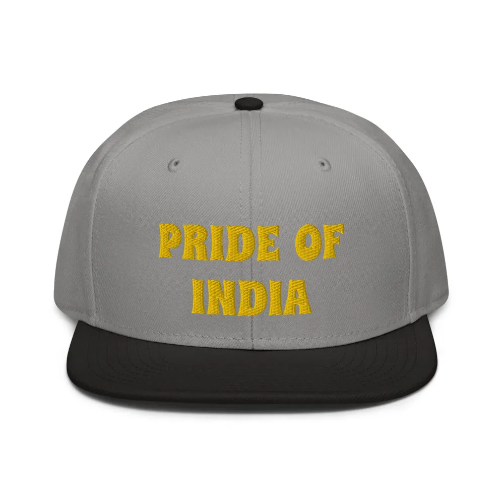Snapback Hat "1054-0021 India (Yellow Logo)"