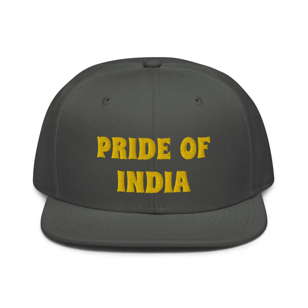 Snapback Hat "1054-0021 India (Yellow Logo)"