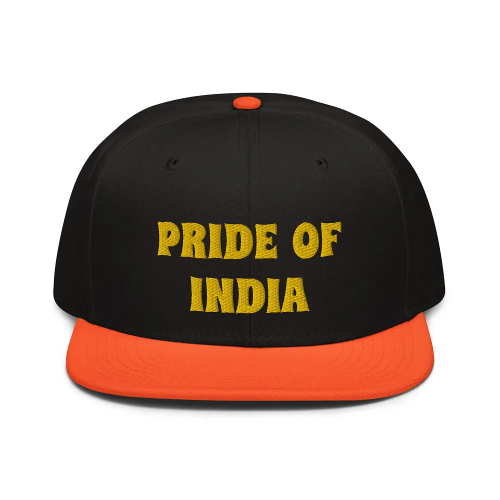 Snapback Hat "1054-0021 India (Yellow Logo)"