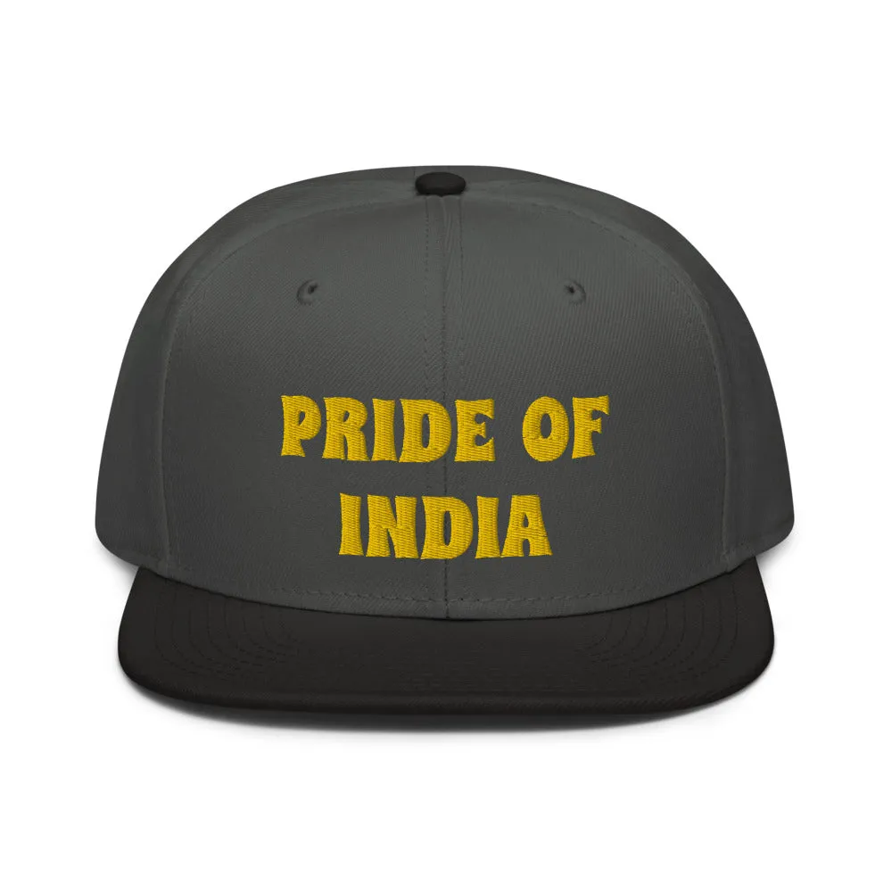 Snapback Hat "1054-0021 India (Yellow Logo)"