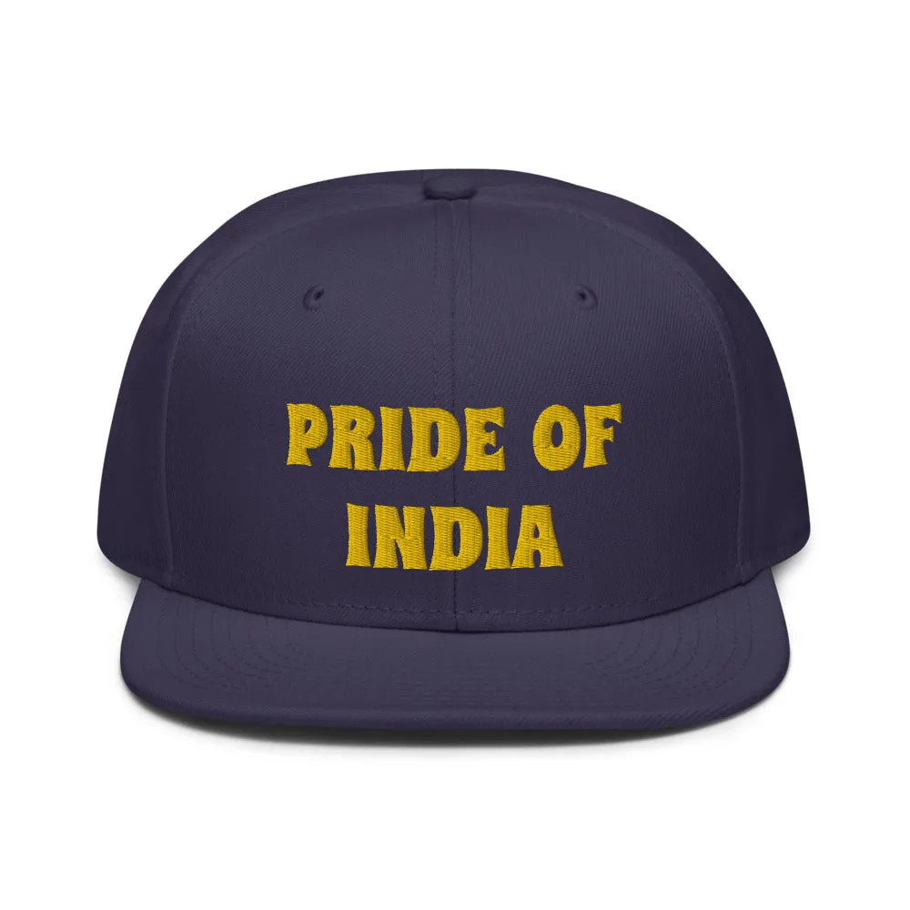 Snapback Hat "1054-0021 India (Yellow Logo)"