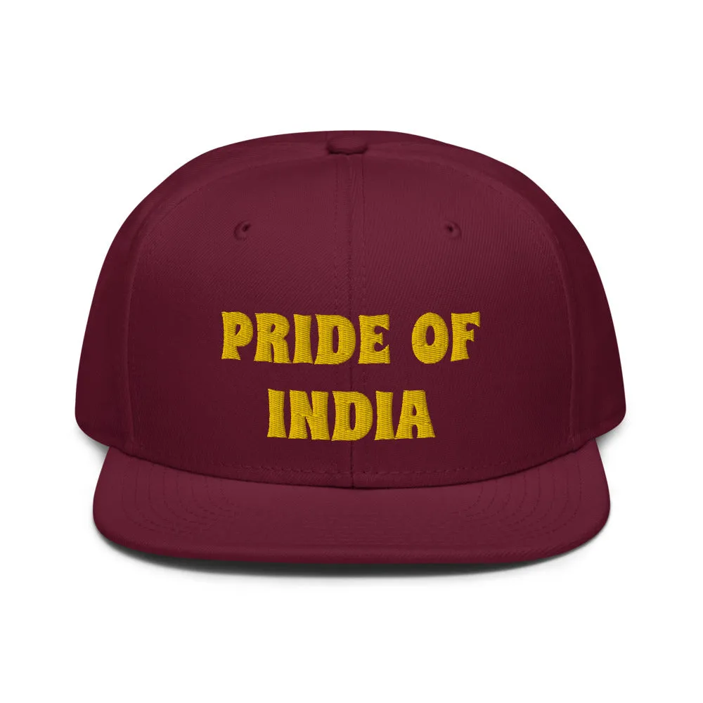 Snapback Hat "1054-0021 India (Yellow Logo)"
