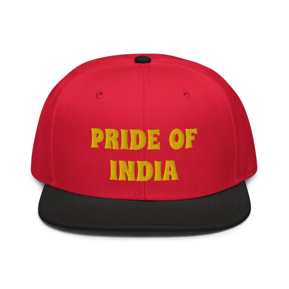 Snapback Hat "1054-0021 India (Yellow Logo)"