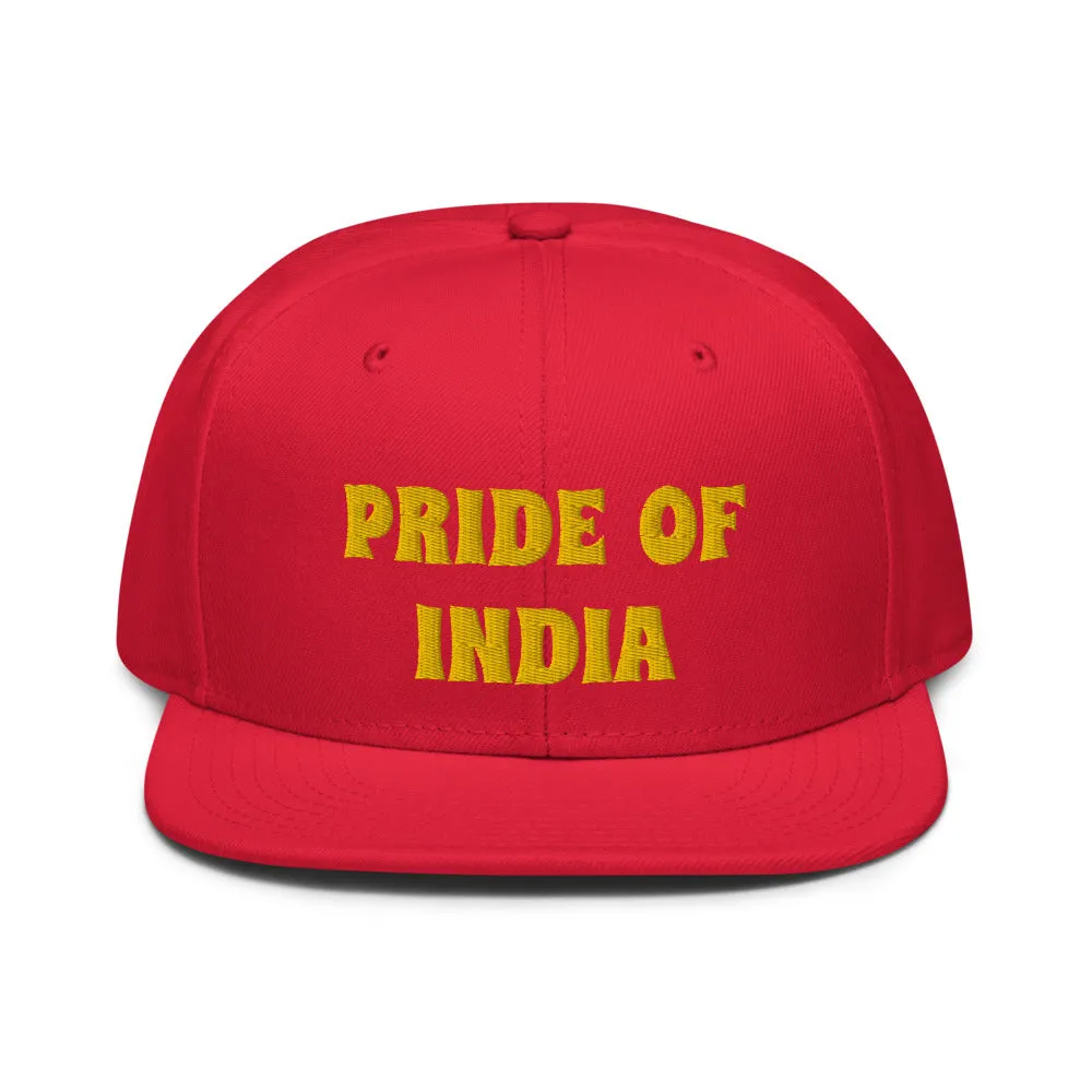 Snapback Hat "1054-0021 India (Yellow Logo)"