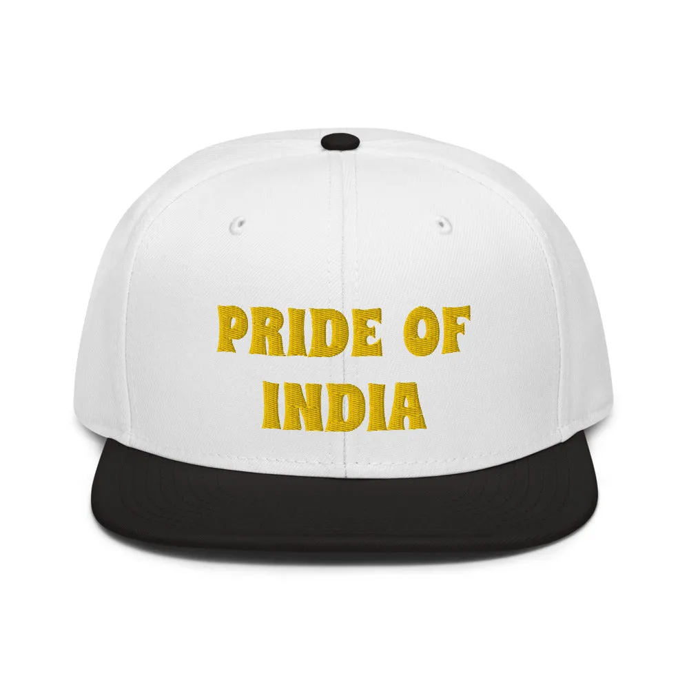 Snapback Hat "1054-0021 India (Yellow Logo)"