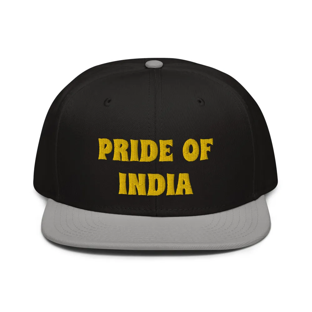 Snapback Hat "1054-0021 India (Yellow Logo)"