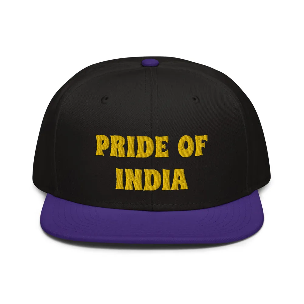 Snapback Hat "1054-0021 India (Yellow Logo)"