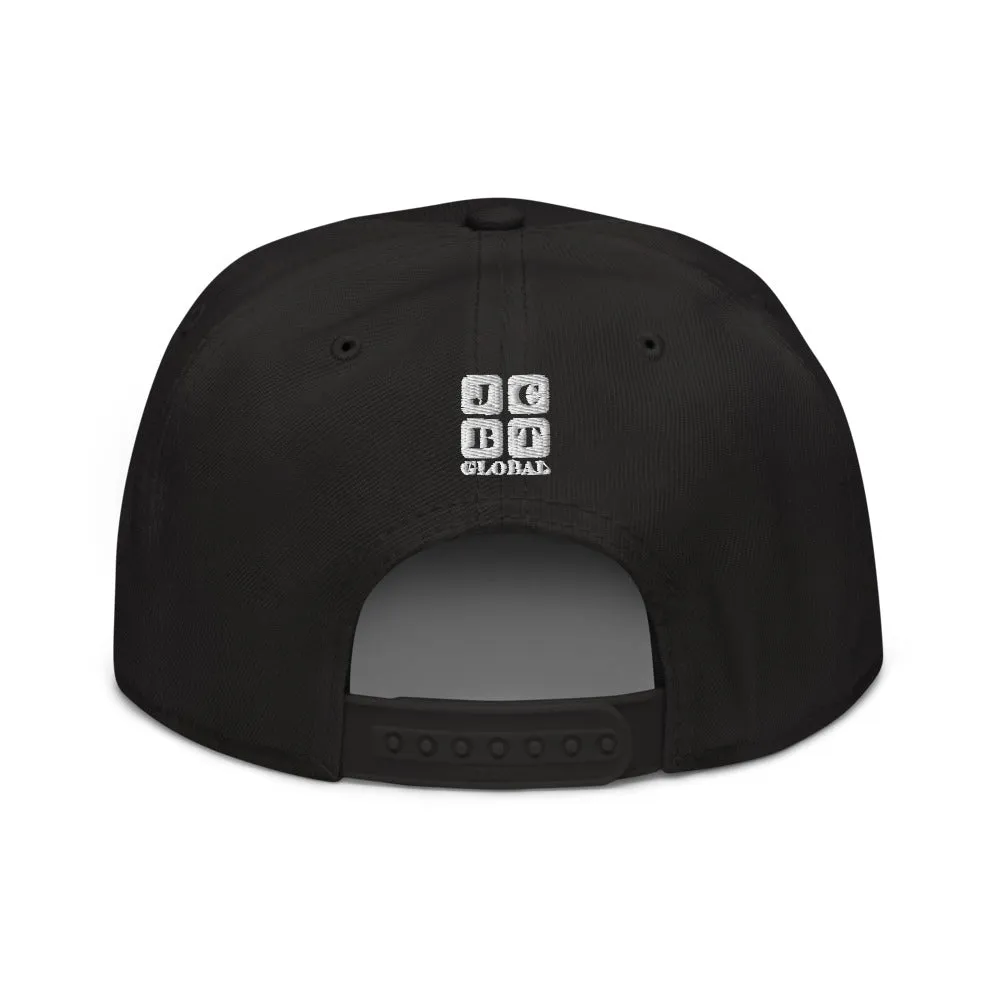 Snapback Hat "2051-0011 Born To Play Soccer (White Logo)"